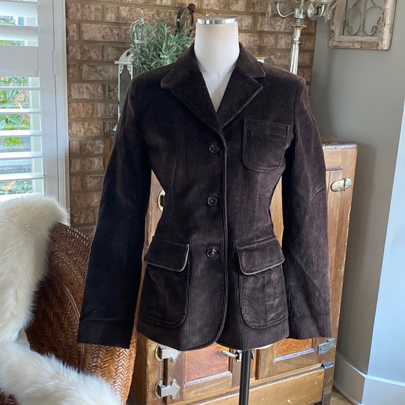 Brown Corduroy Blazer - Picture 1 of 9